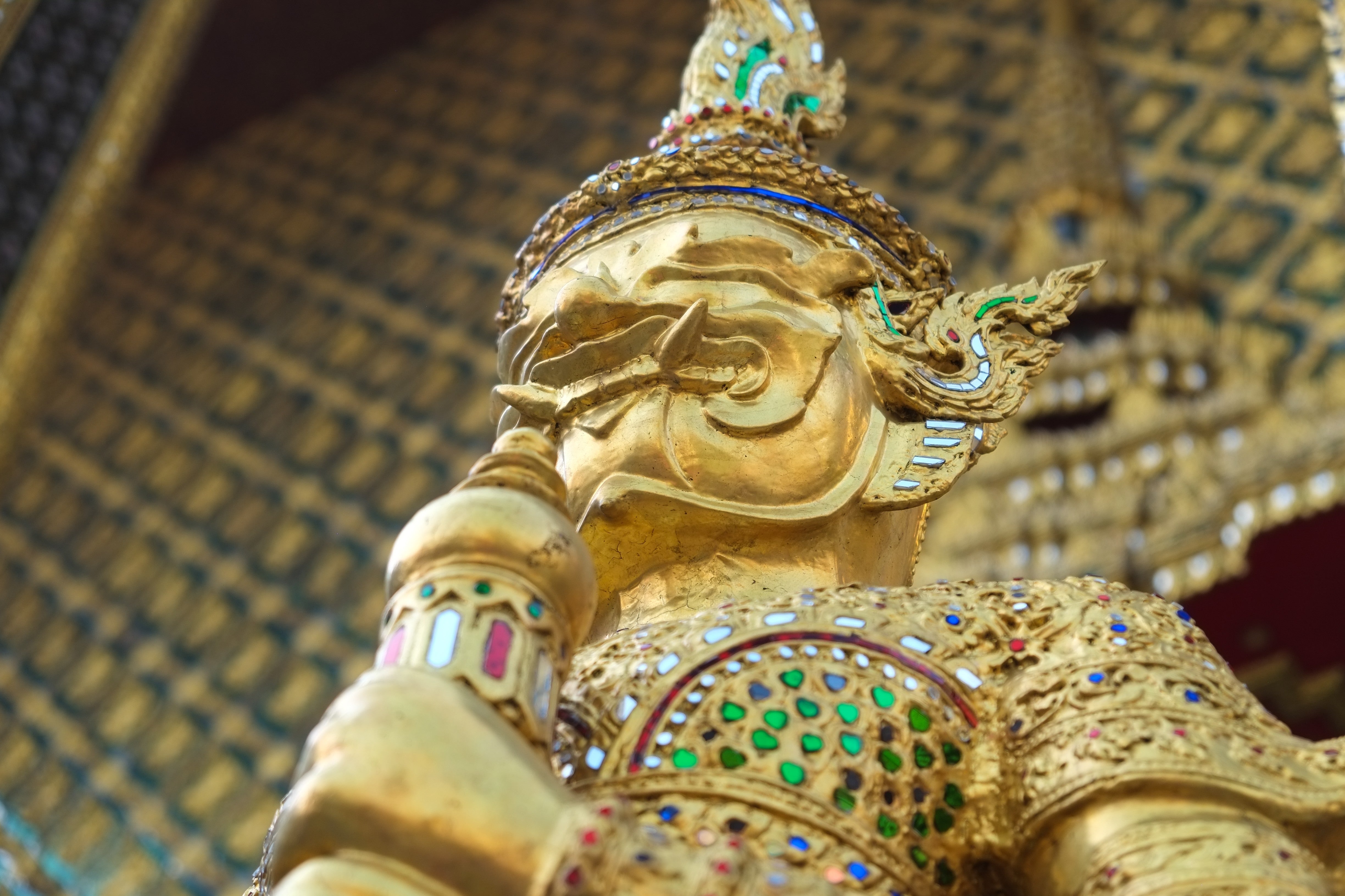 Grand Palace Guardian - Bangkok Yaksha Statue Photography