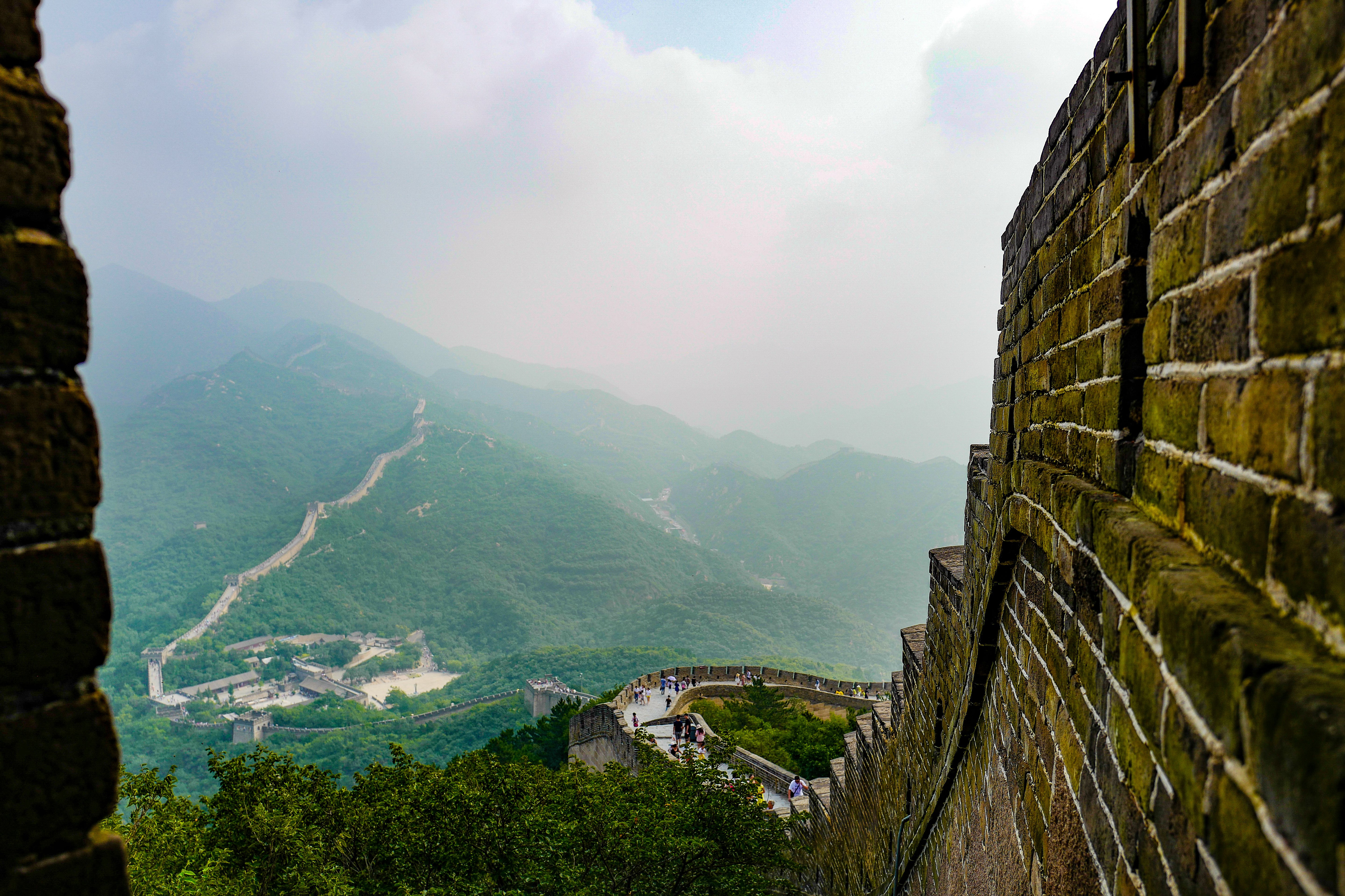 Great Wall of China in Mist - Mountain Landscape Photography