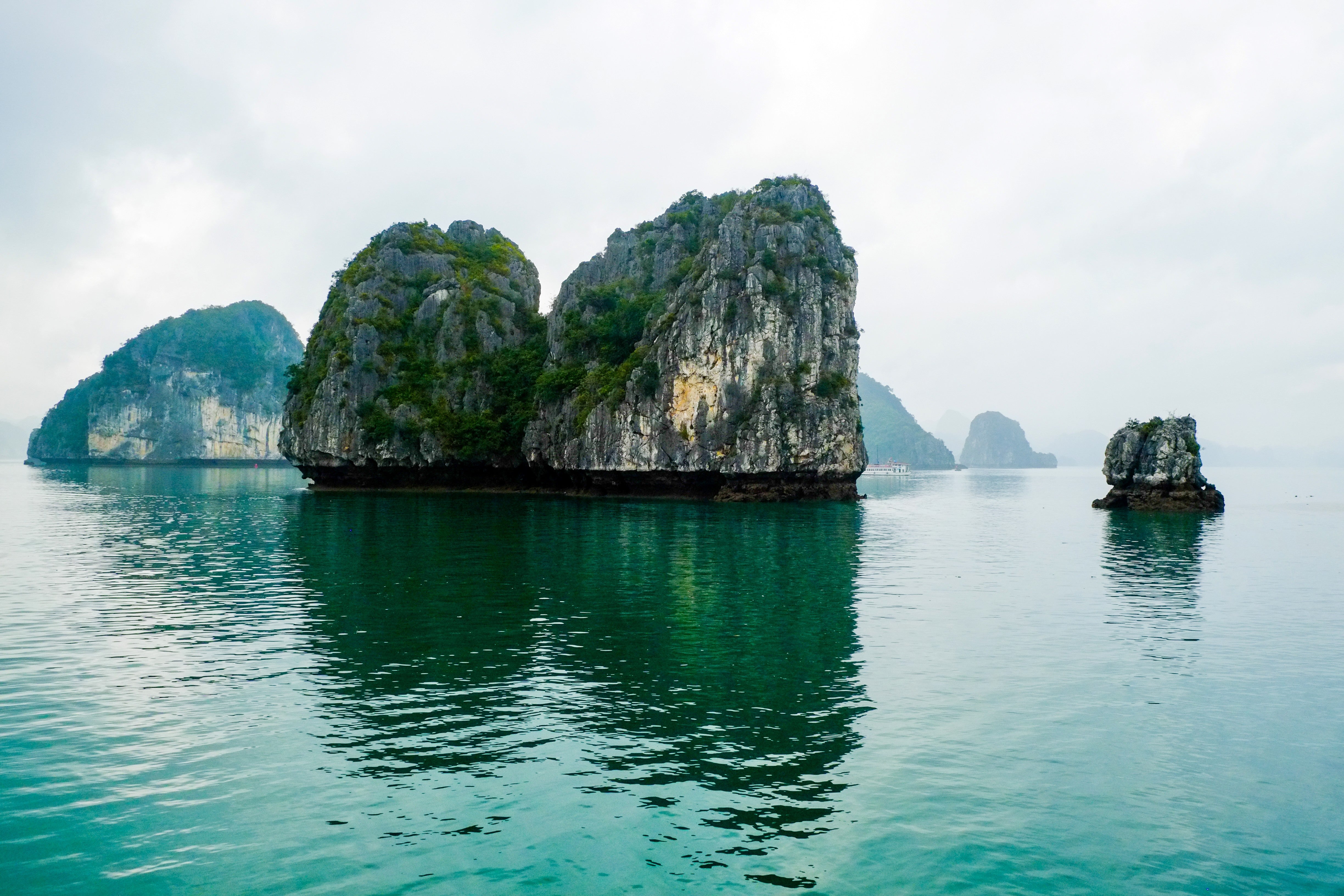 Ha Long Bay Islands - Vietnam Emerald Water Panoramic Photography