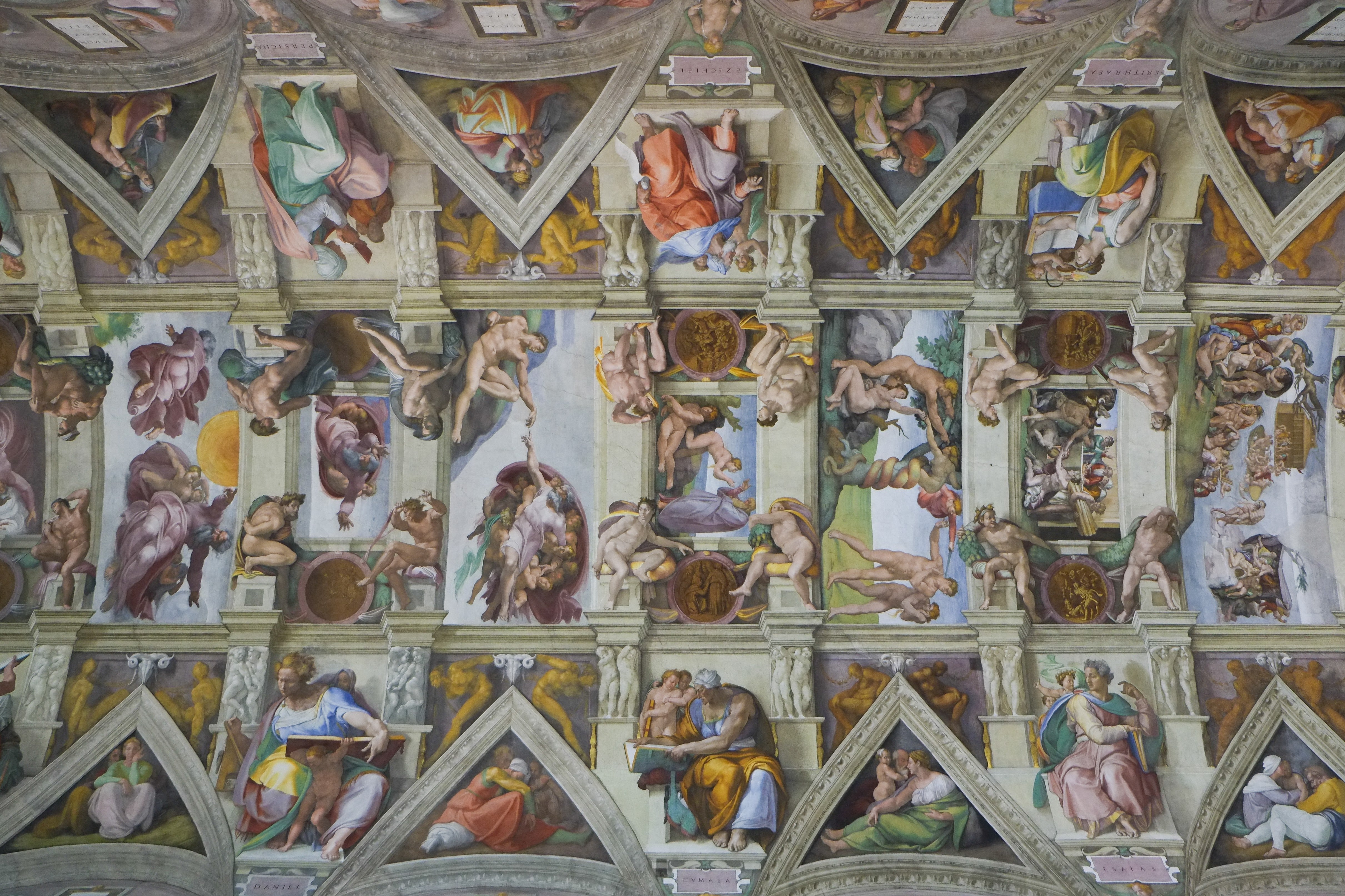 Sistine Chapel Ceiling - Vatican Rome Architecture Photography