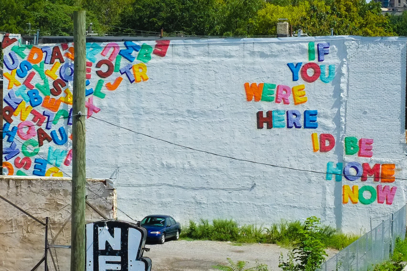 If You Were Here - Philadelphia Street Art Photography