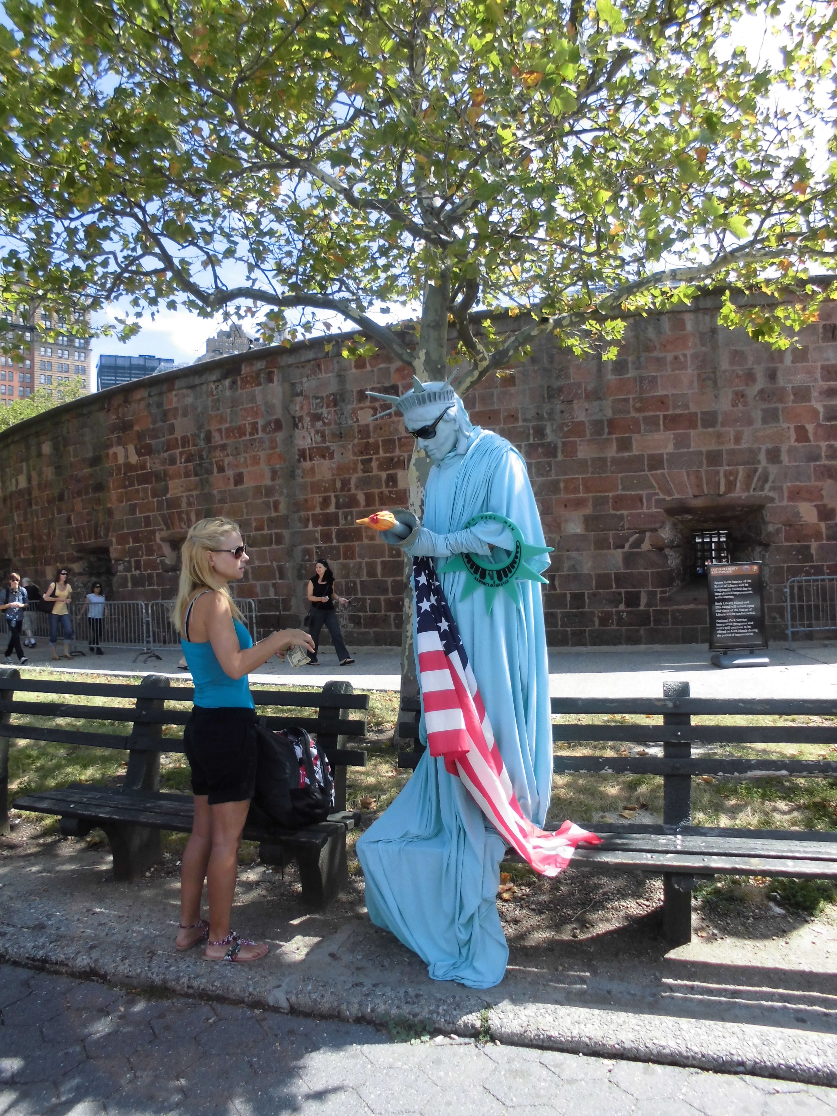 Statue of Liberty Street Performer - Times Square New York Photography