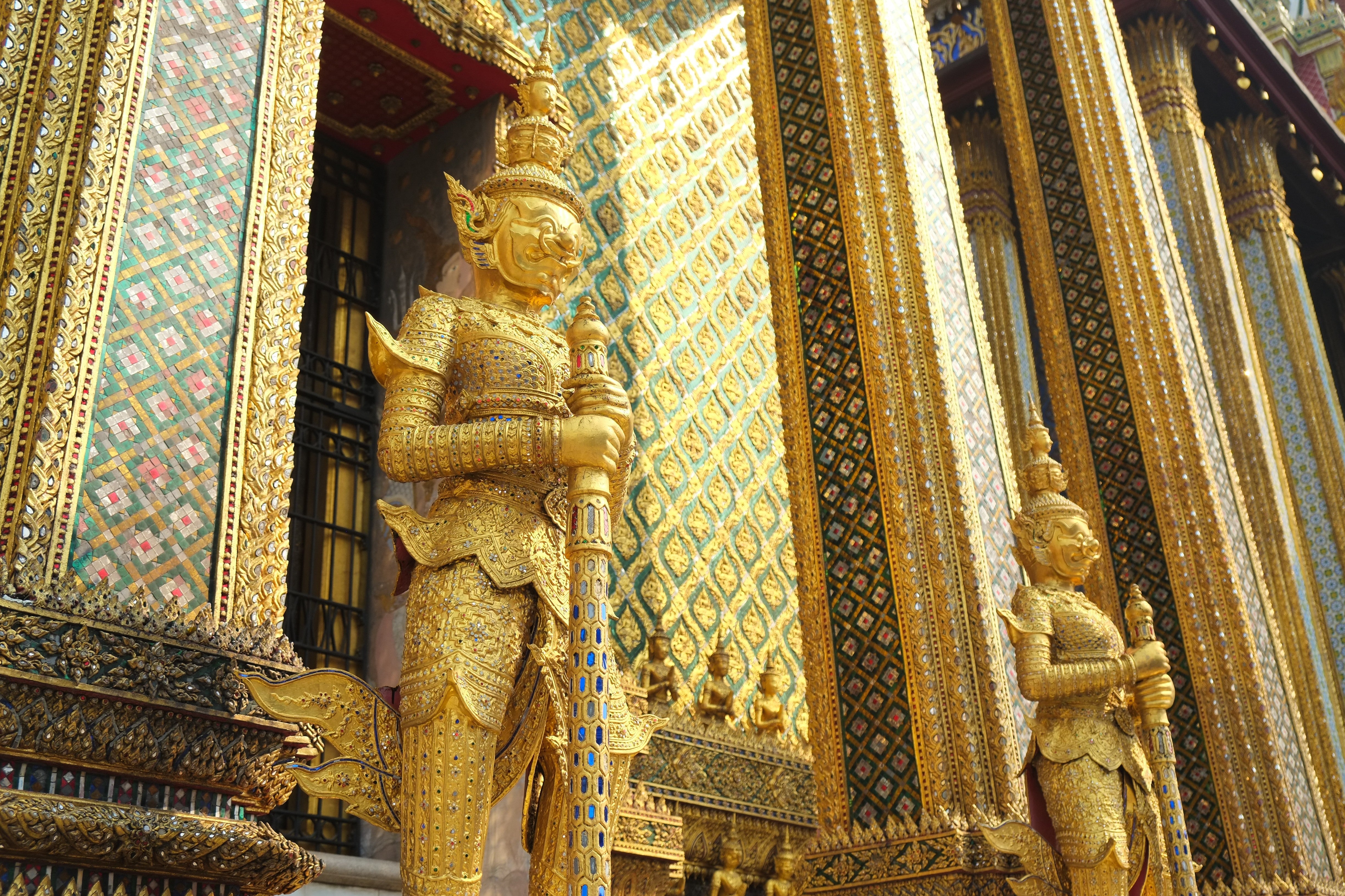 Thai Golden Temple Detail - Elaborate Buddhist Architecture