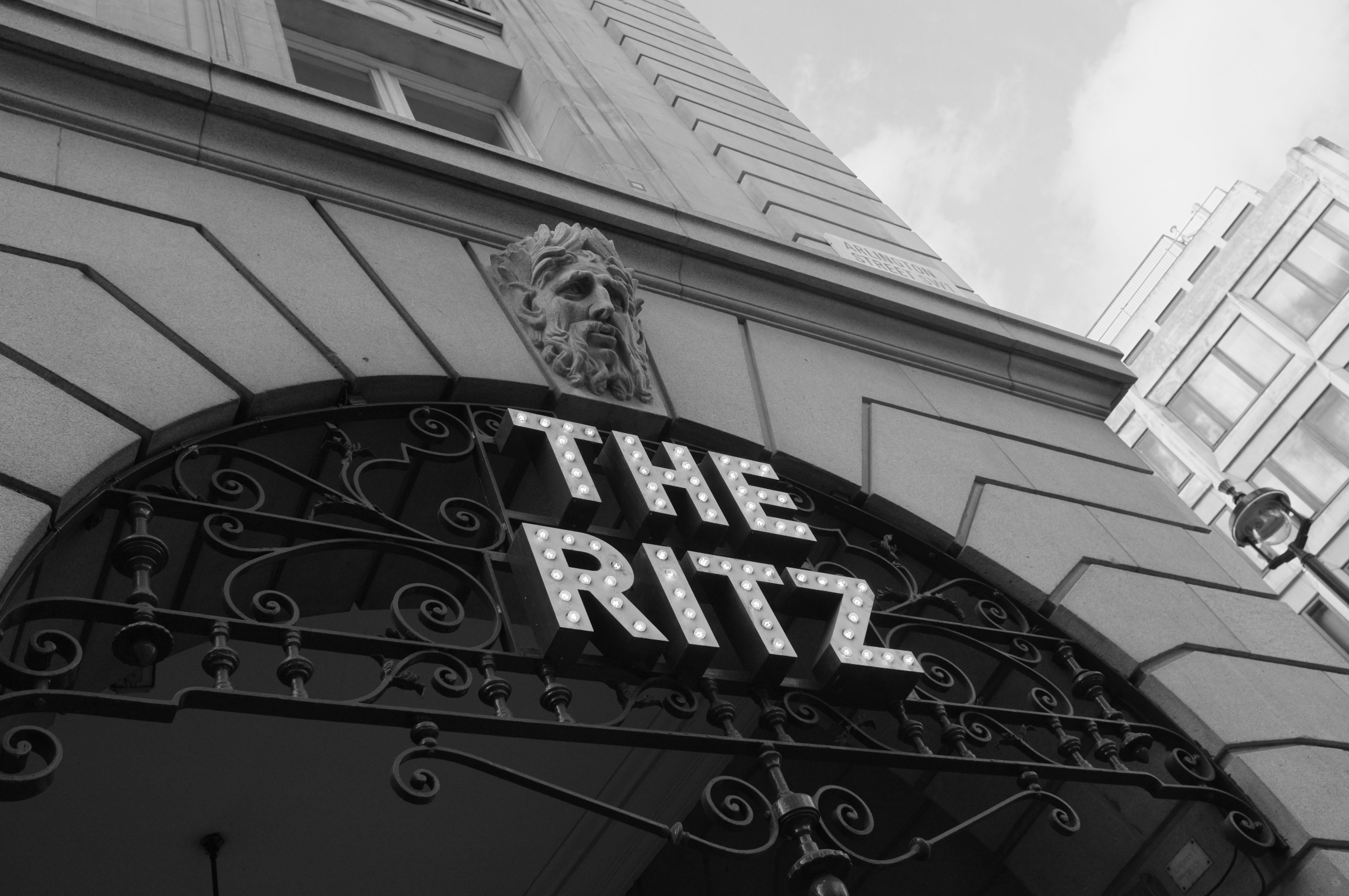 The Ritz London Lion - Piccadilly Monochrome Photography