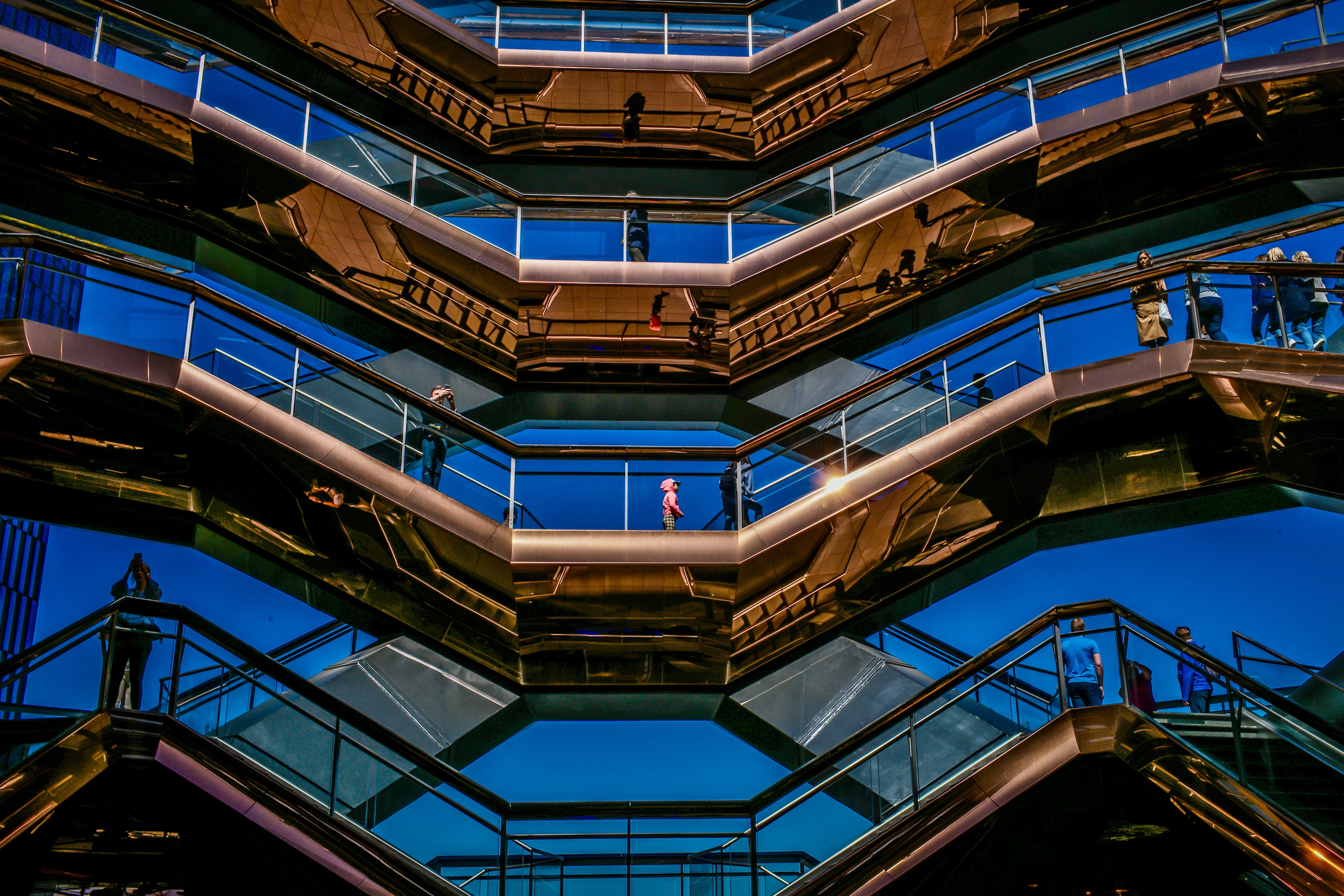 The Vessel at Blue Hour - Hudson Yards Architecture NYC