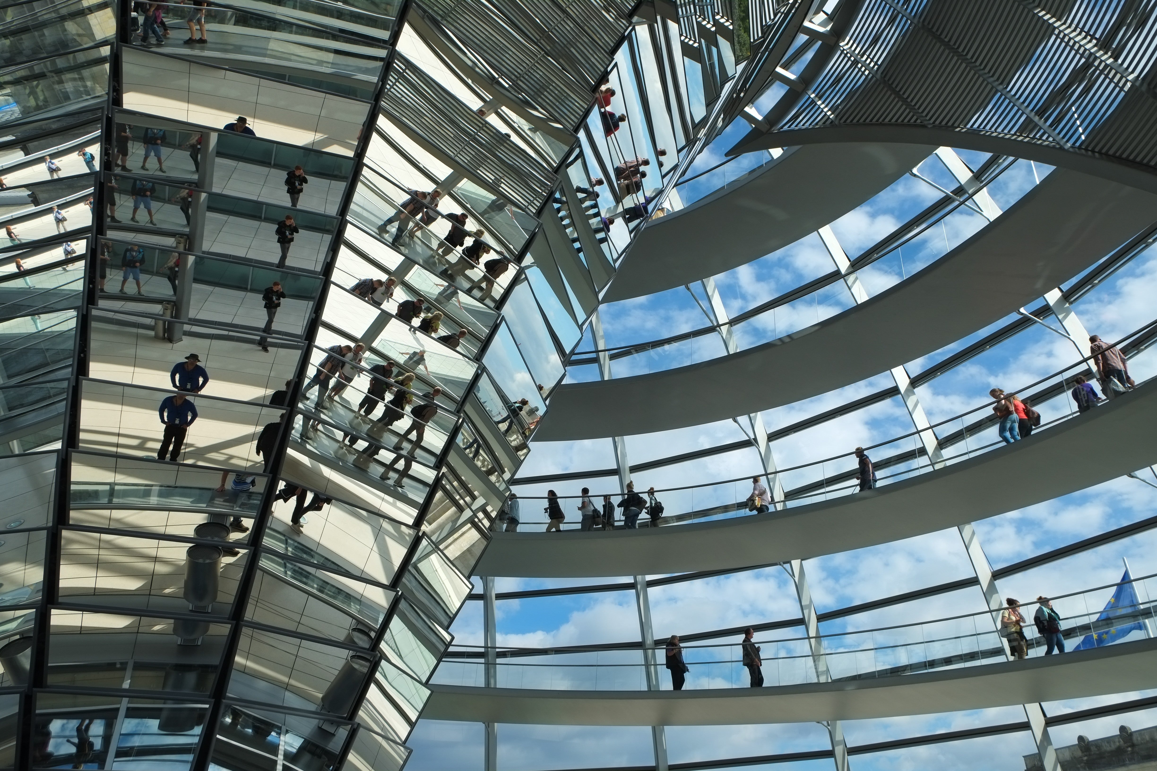Reichstag Dome Interior - Berlin Architecture Photography