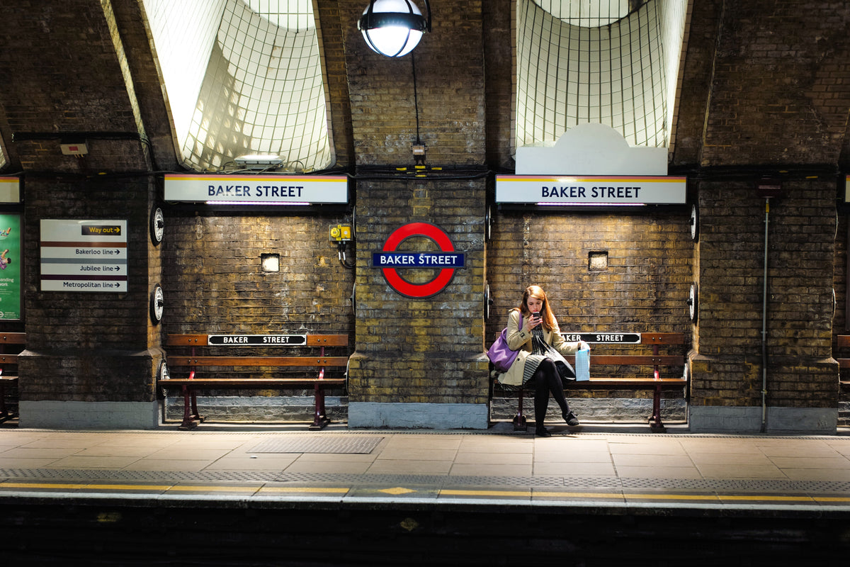 Baker Street Platform - London Underground Street Photography Print