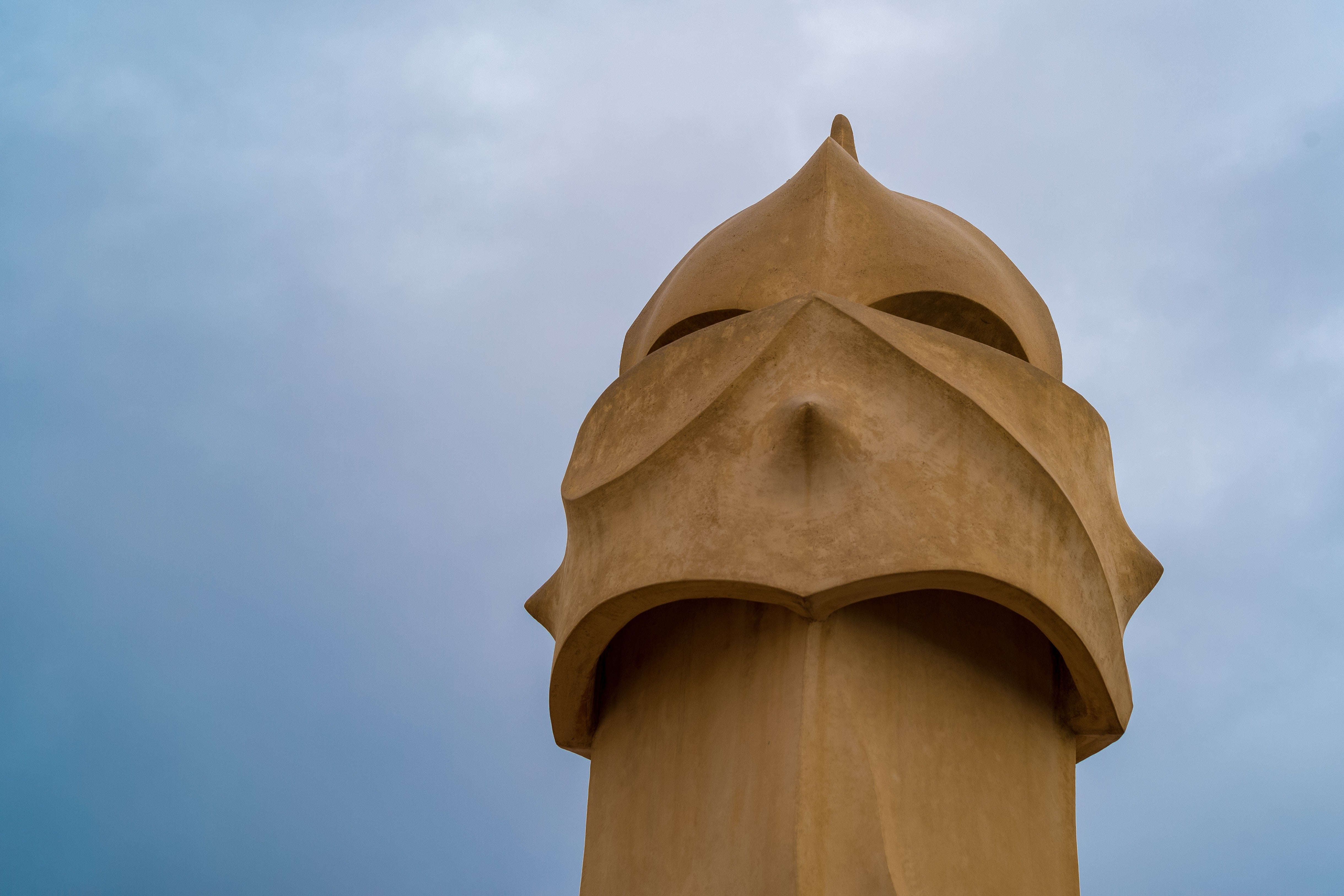 Casa Mila Rooftop Chimney - Gaudi Barcelona Architecture Photography