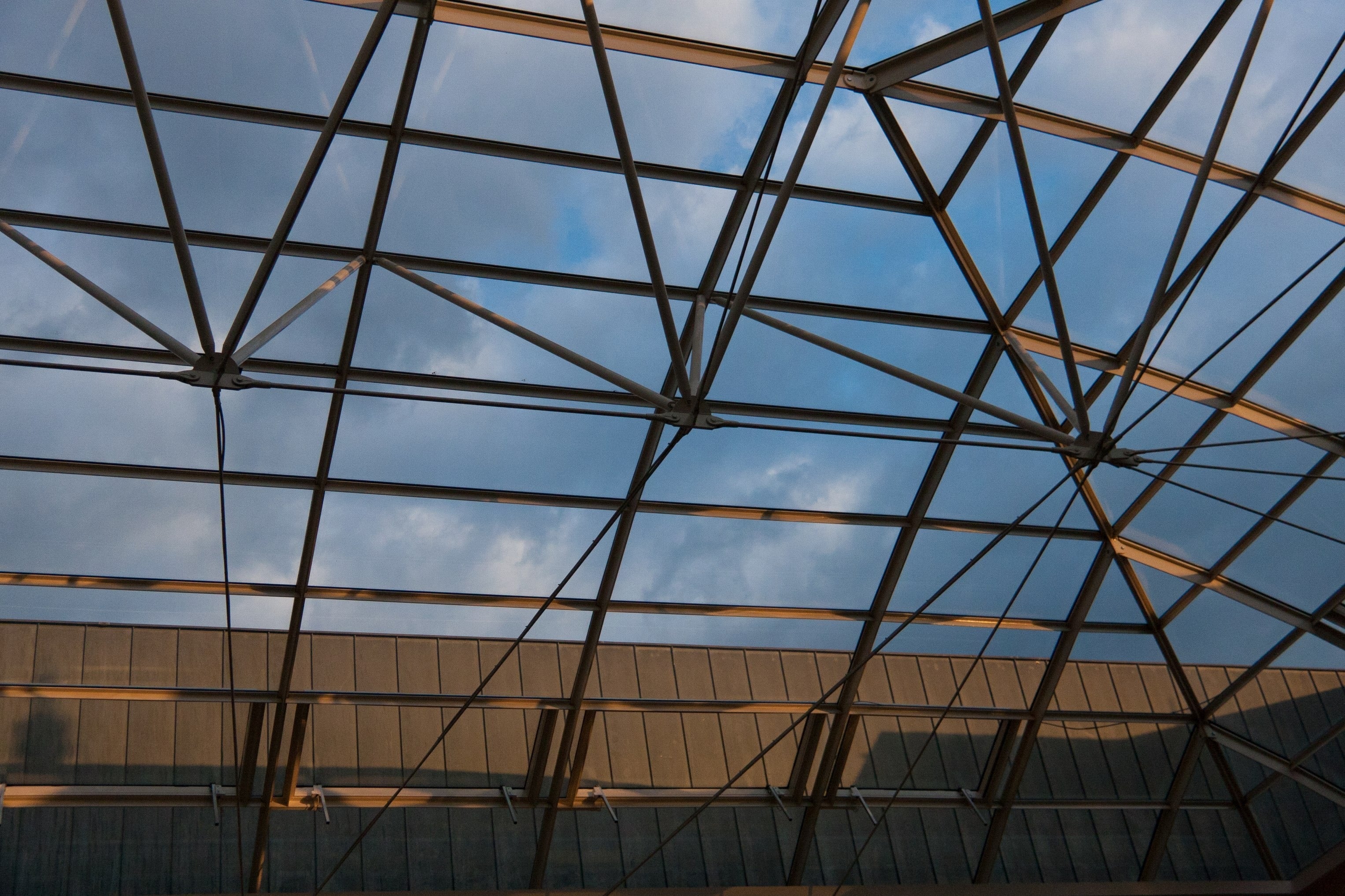 Glass Roof Geometry - Abstract Architecture Photography