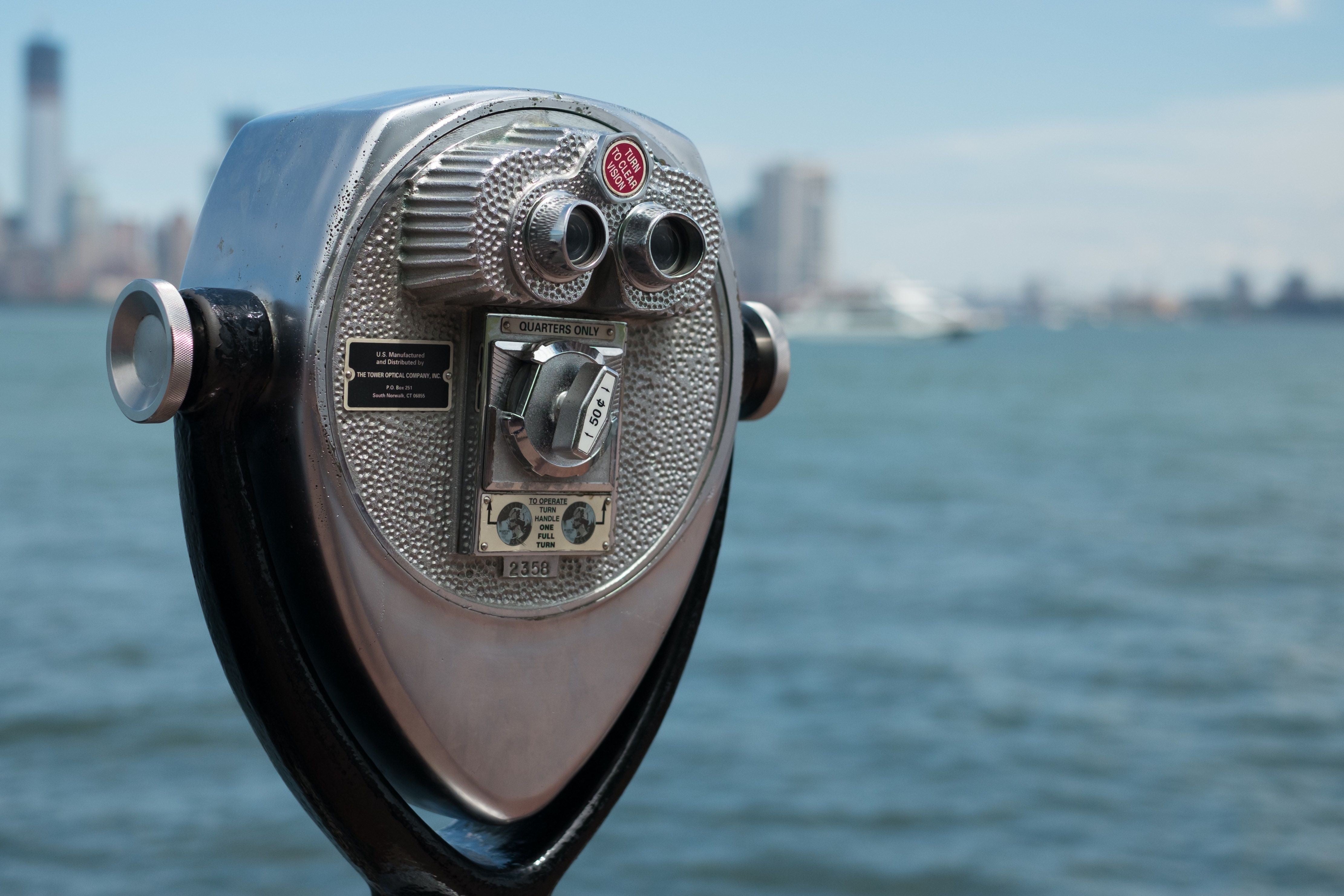 NYC Harbor Binoculars - Classic New York Viewpoint Photography