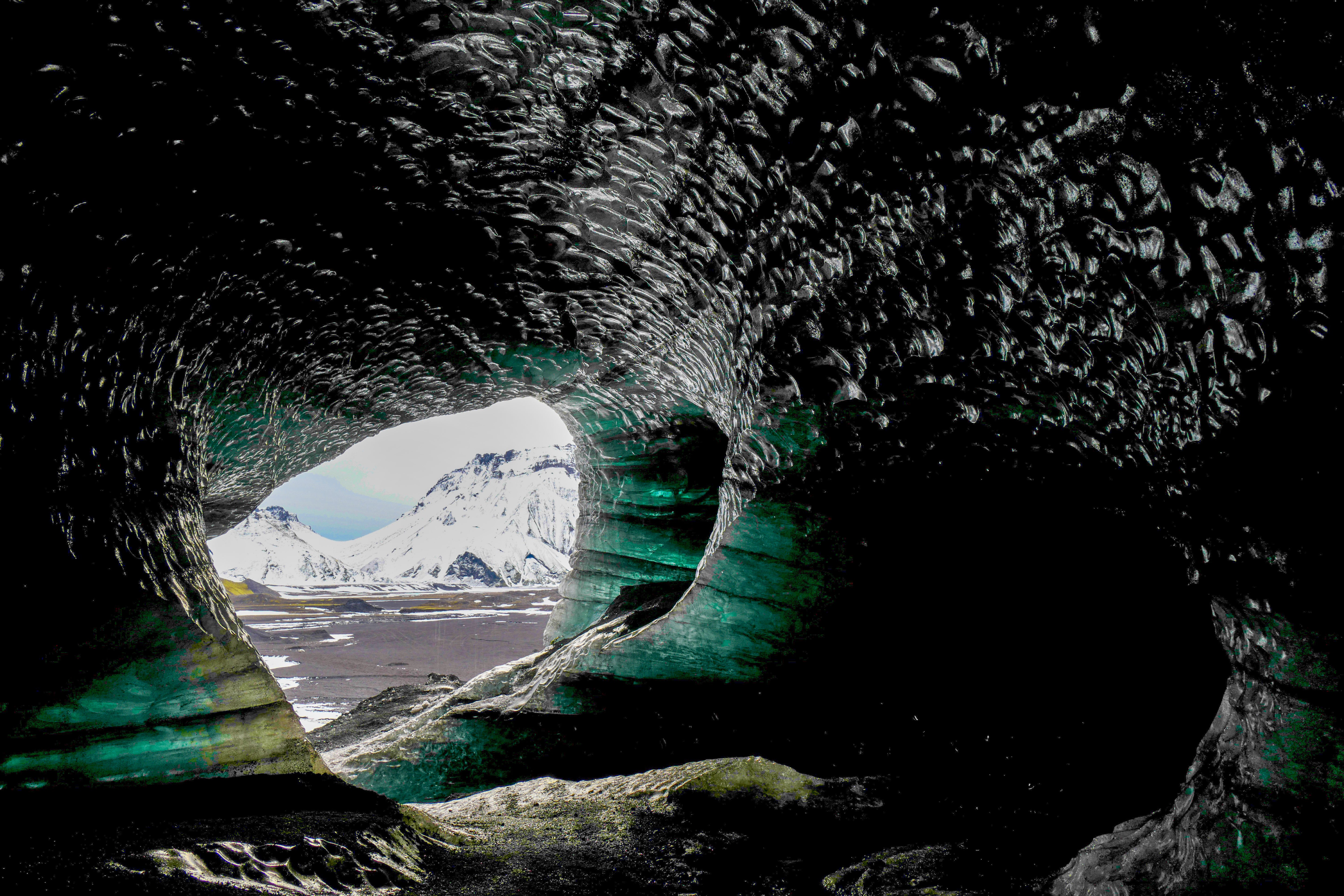 Icelandic Glacier Cave - Window of Ice Landscape Photography