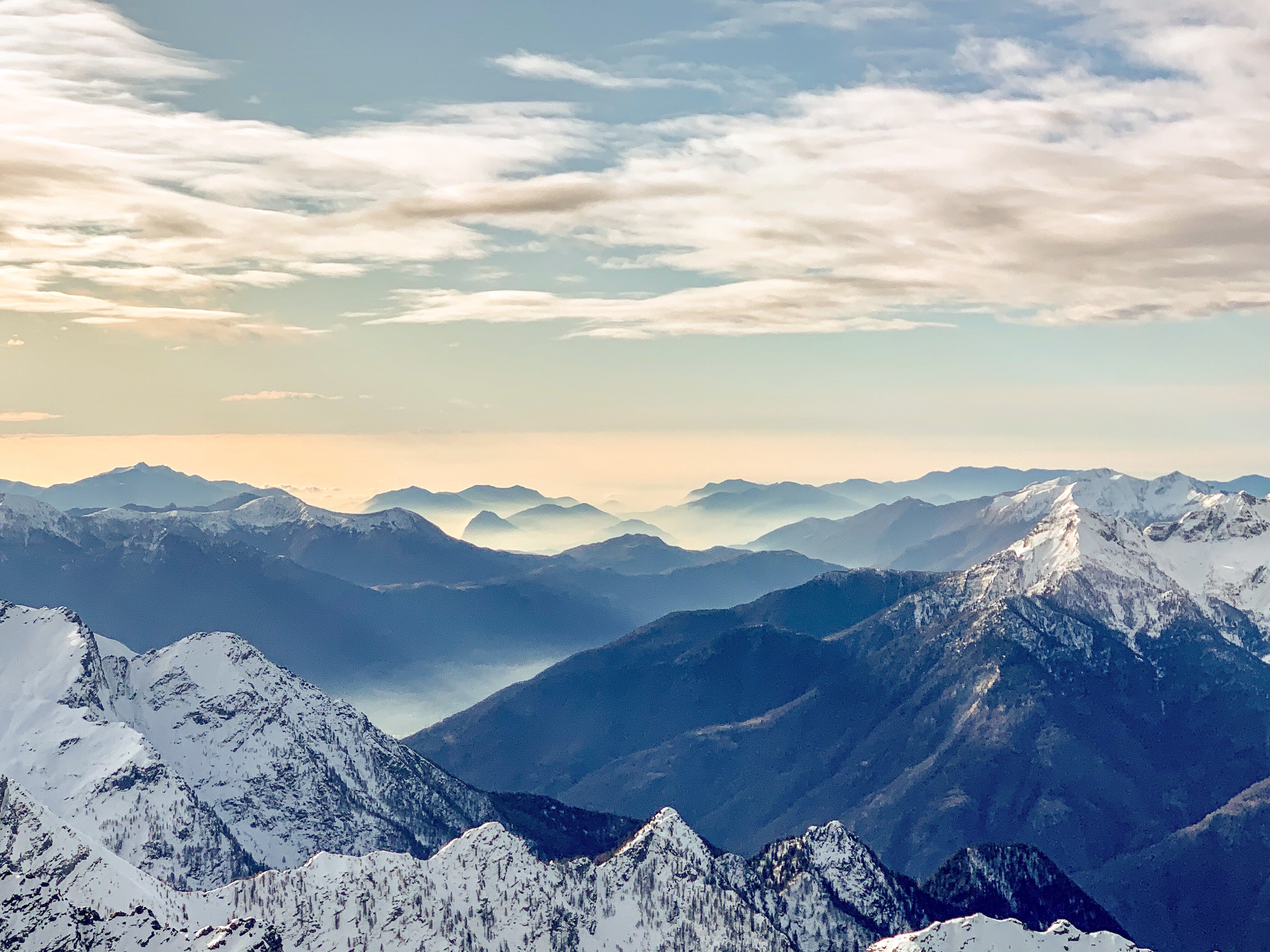 Layered Alpine Ridges at Dusk - Mountain Landscape Photography