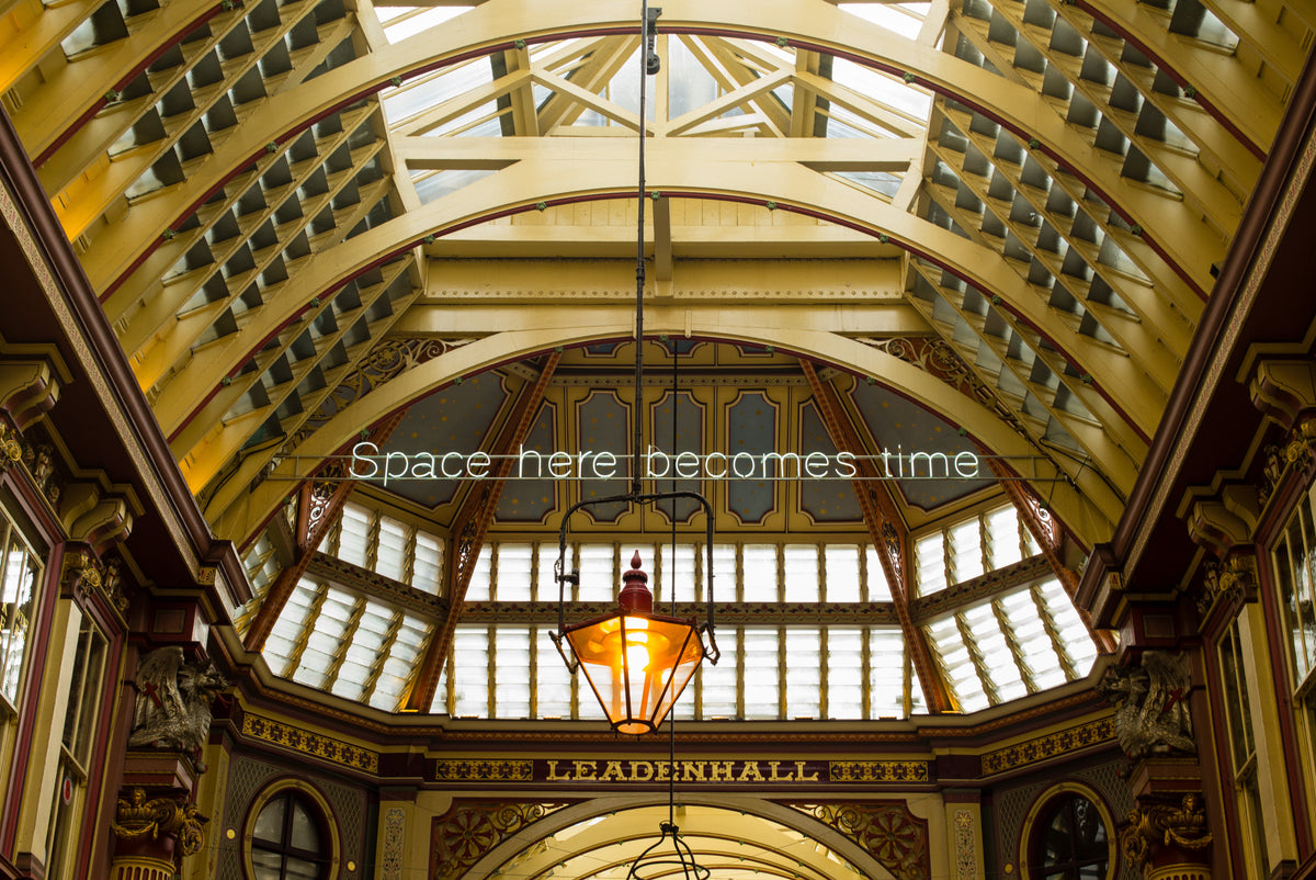 Space Here Becomes Time - Leadenhall Market London Architecture Photography Print