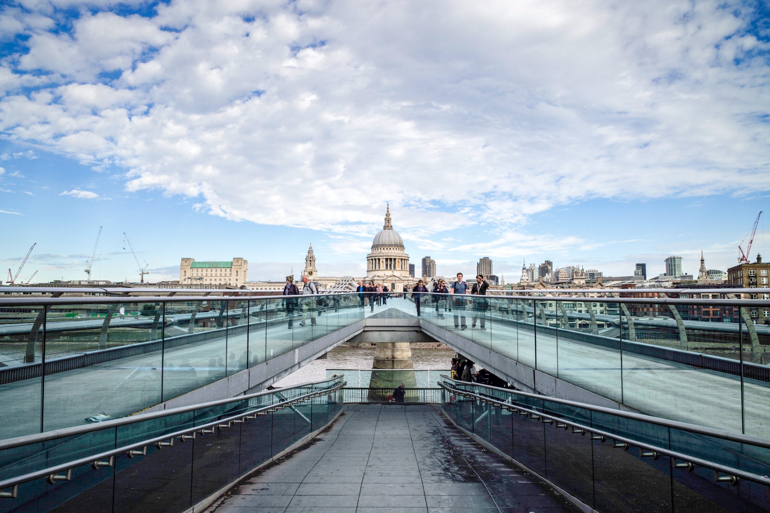 Millennium Bridge to St Paul's - London Architecture Photography