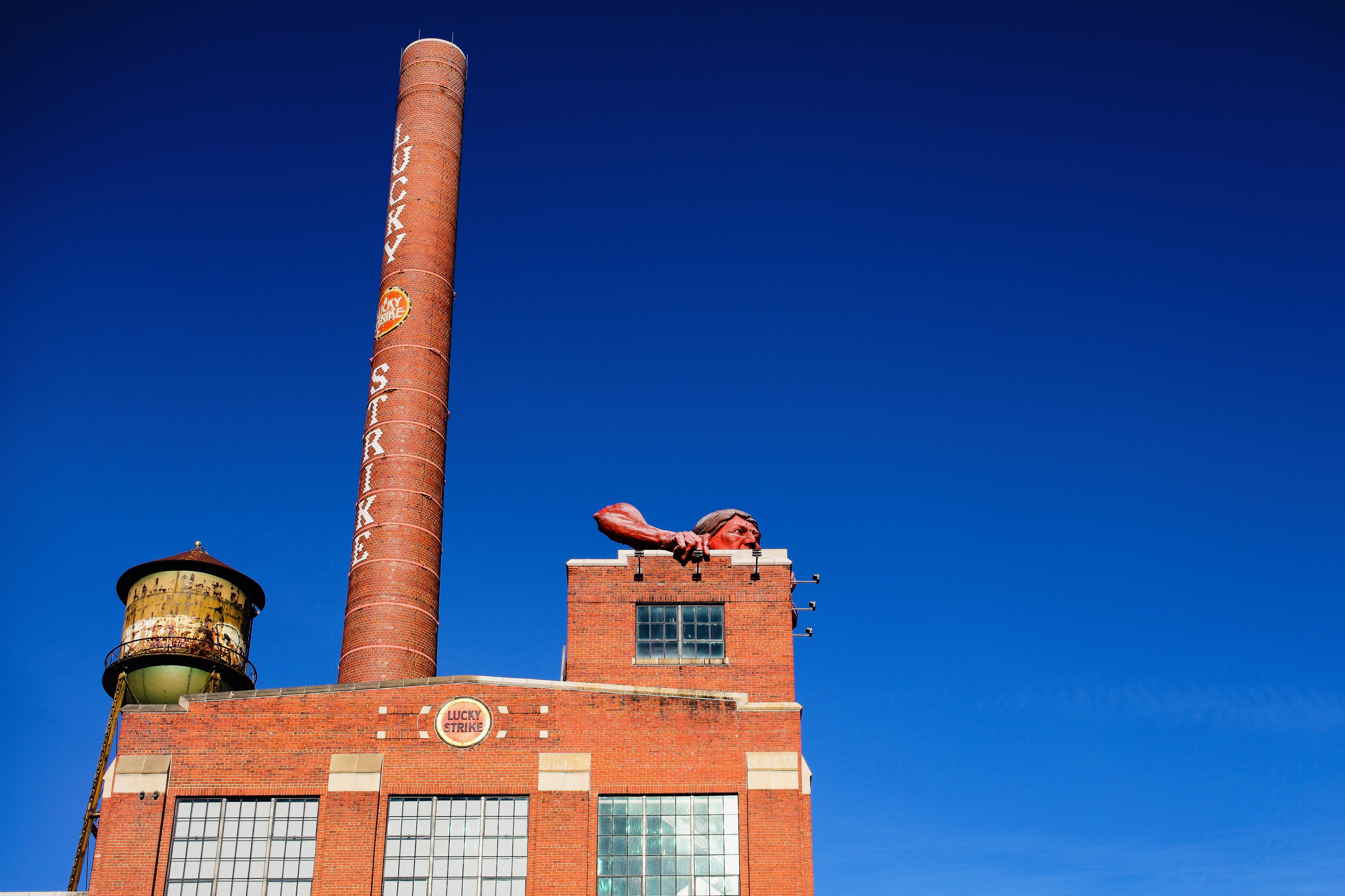 Lucky Strike Smokestack - Richmond Industrial Architecture Photography