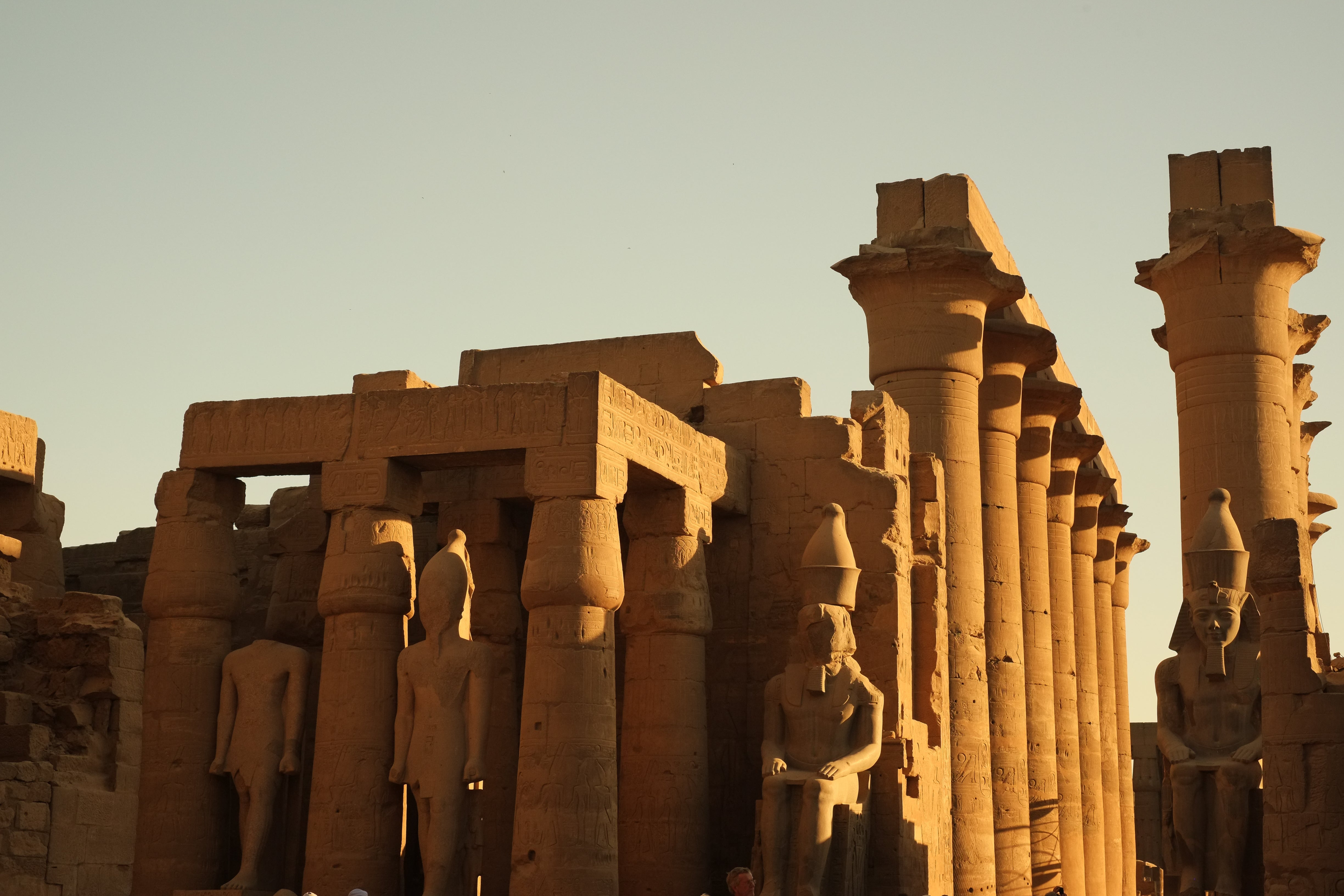 Luxor Temple Columns - Egypt Golden Hour Architecture Photography