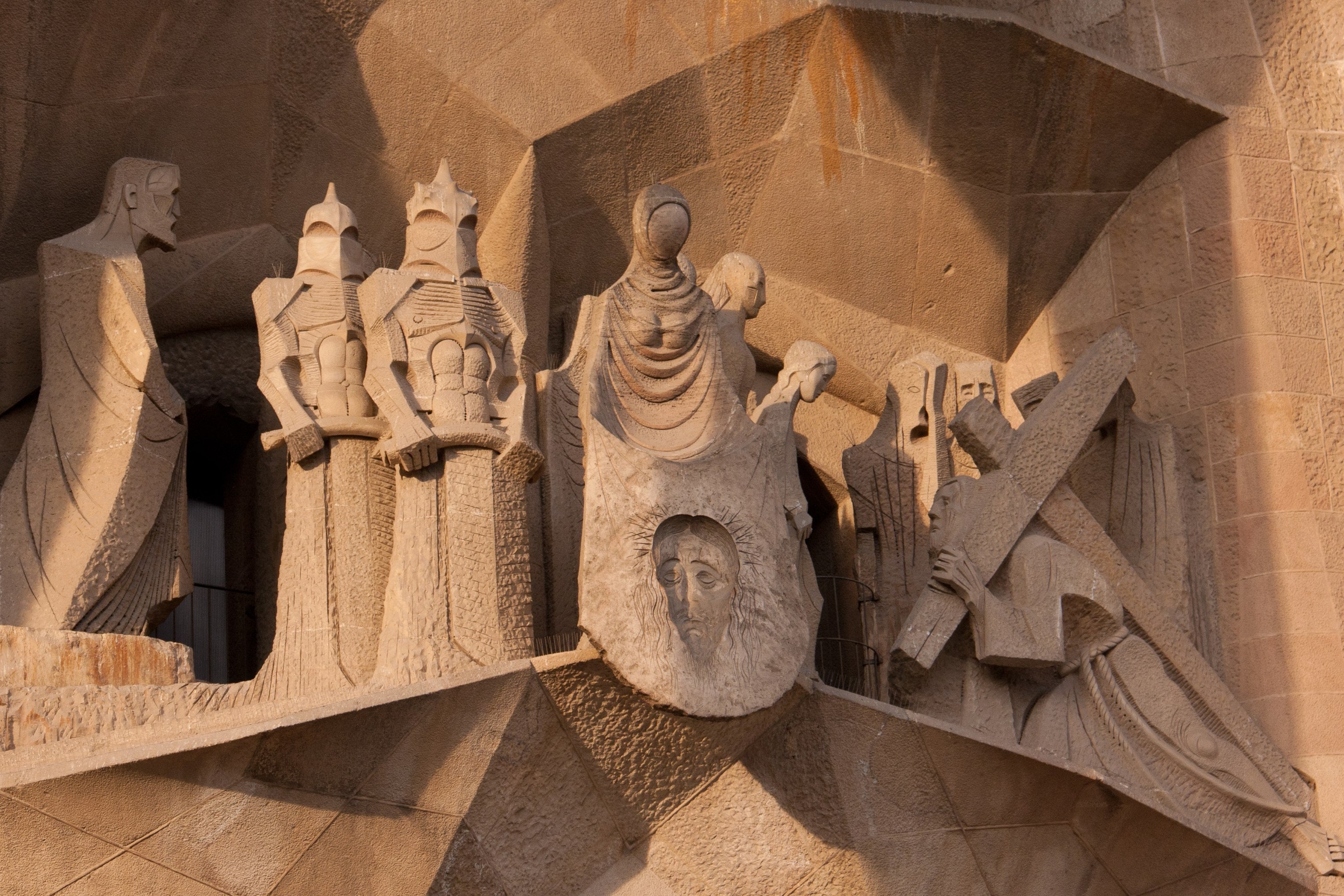 Sagrada Familia Passion Facade - Barcelona Sculpture Photography