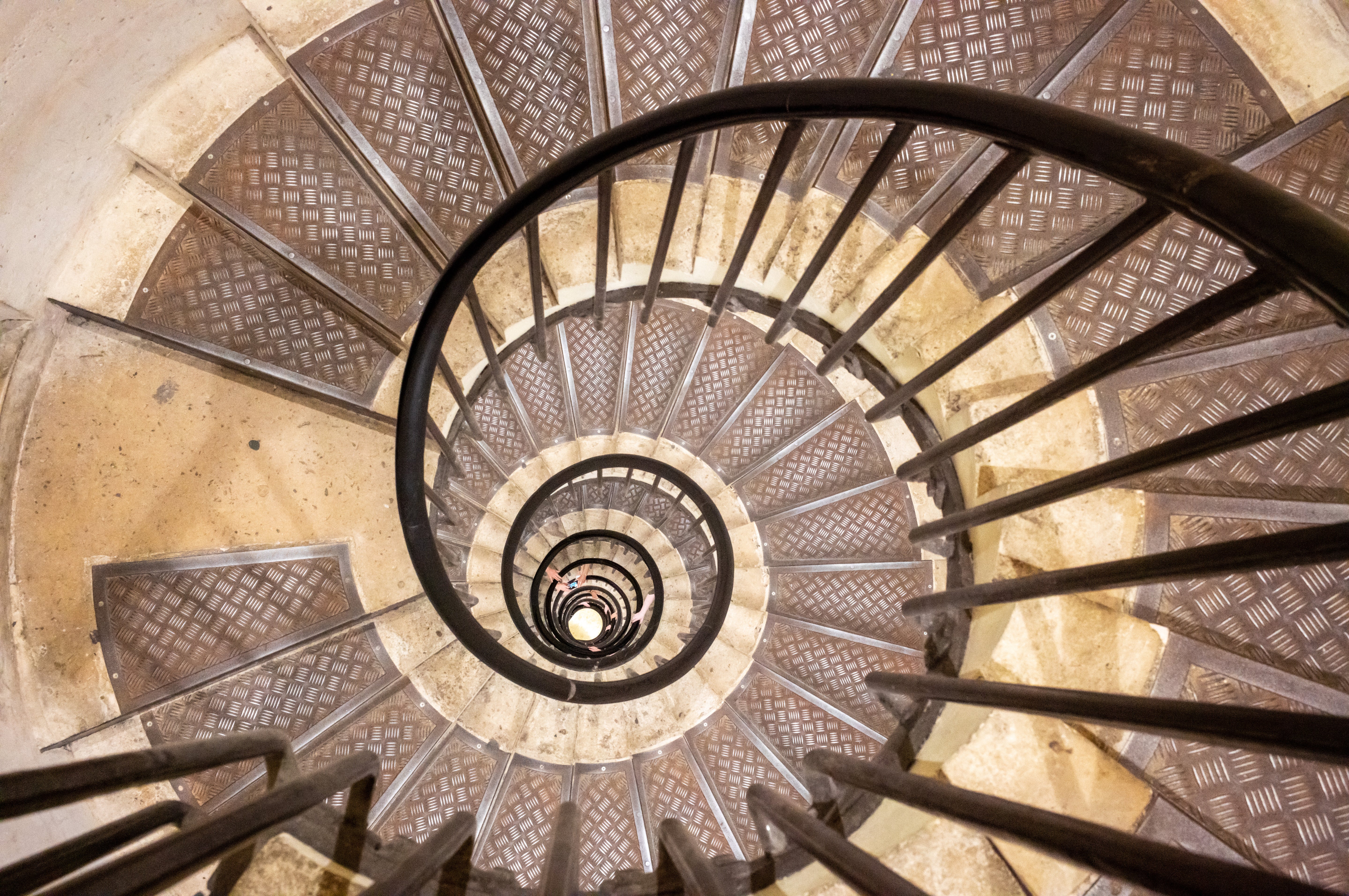 Arc de Triomphe Spiral Staircase - Paris Architecture Photography