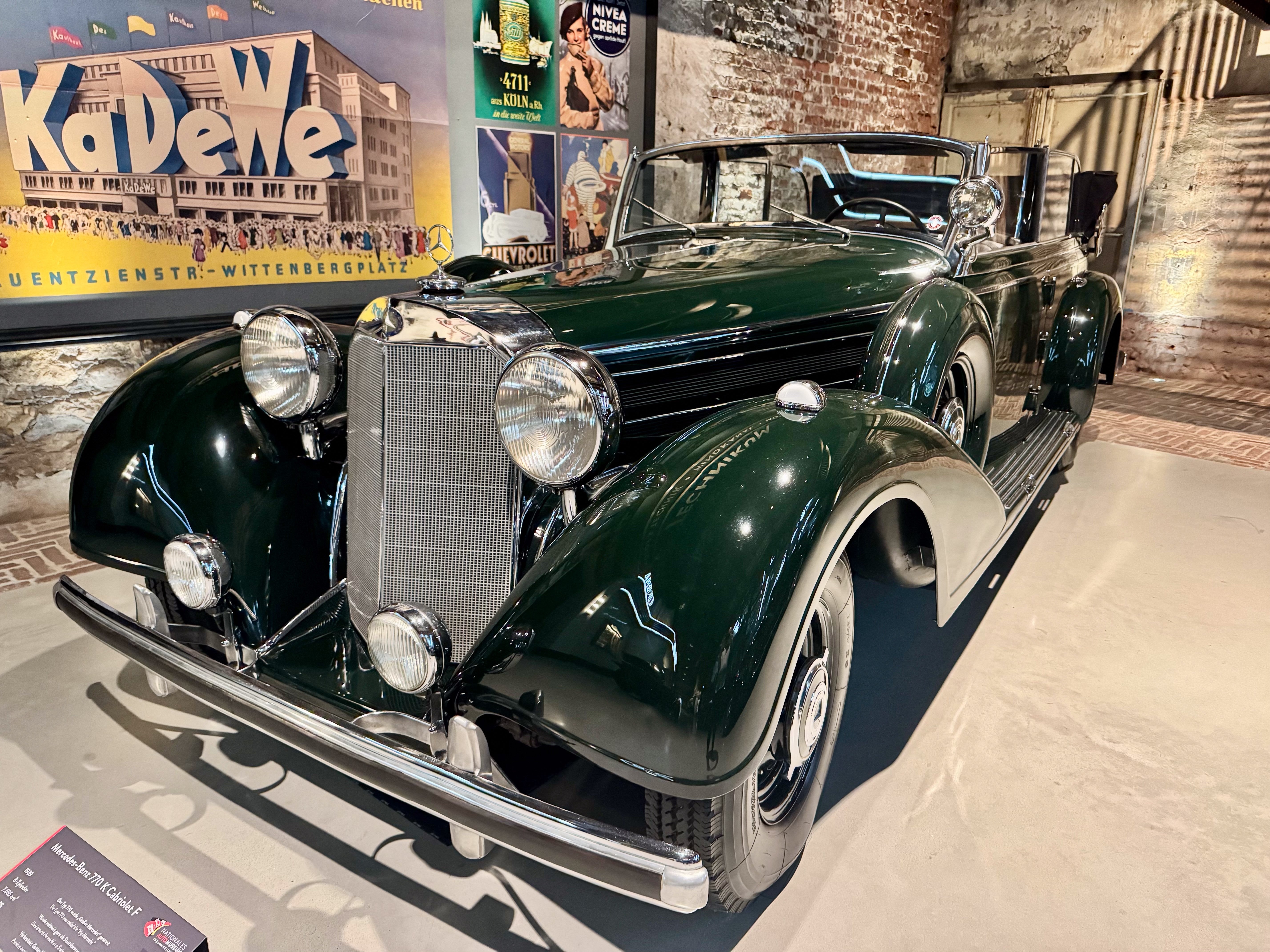 Vintage Green Mercedes Cabriolet - Classic Car Photography
